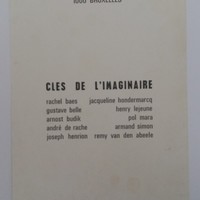 Affiche pour l'exposition Cles de L'imaginaire , à la galerie Regard (Bruxelles) , du 30 janvier 1974 au 22 février 1974